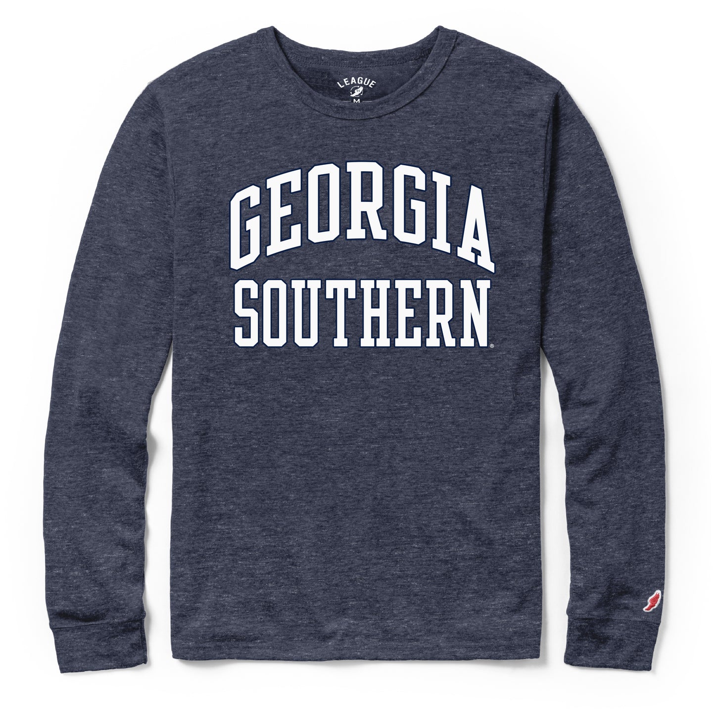 LEAGUE Arched Type - LONG SLEEVE TEE - HEATHER NAVY