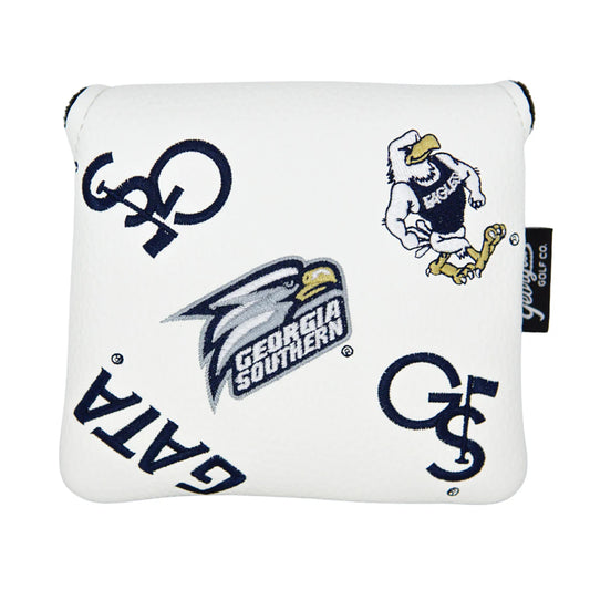 Georgia Golf Co. - Synthetic Leather Head Cover - Mallet Putter (WHITE)