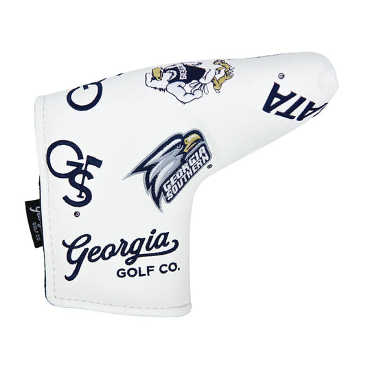Georgia Golf Co. - Synthetic Leather Head Cover - Blade Putter (WHITE)