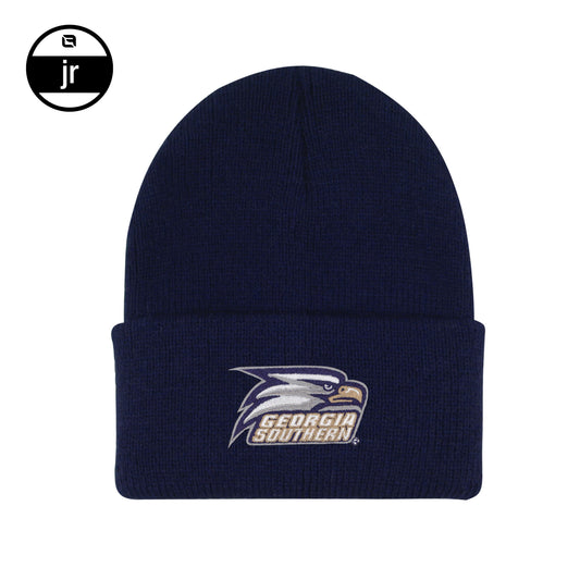 YOUTH LOGOFIT CUFF Beanie - Navy Athletic Eagle Head