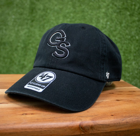 '47 Brand - Clean Up Twill Cap - BLACK/SILVER