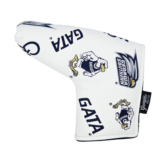 Georgia Golf Co. - Synthetic Leather Head Cover - Blade Putter (WHITE)