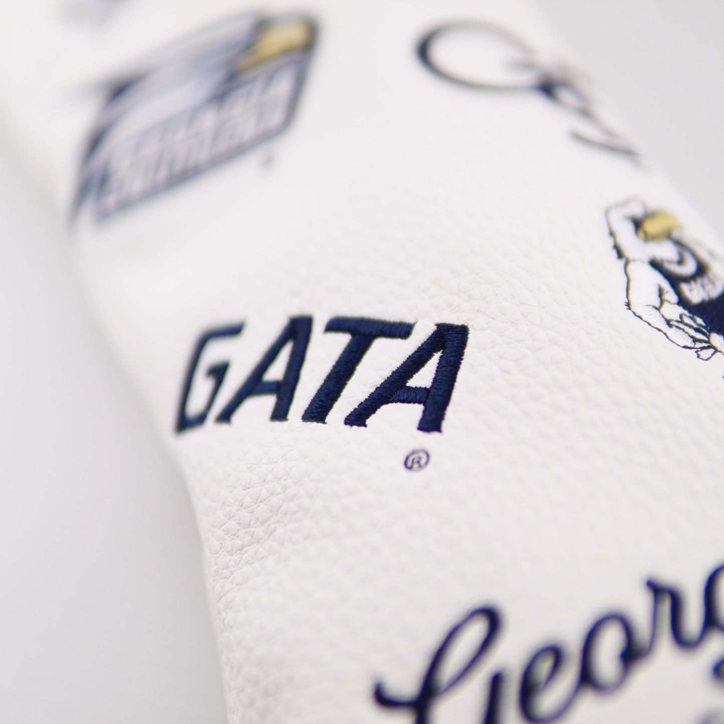 Georgia Golf Co. - Synthetic Leather Head Cover - Fairway Wood (WHITE)