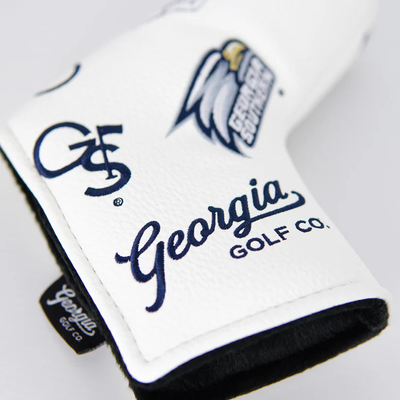 Georgia Golf Co. - Synthetic Leather Head Cover - Blade Putter (WHITE)
