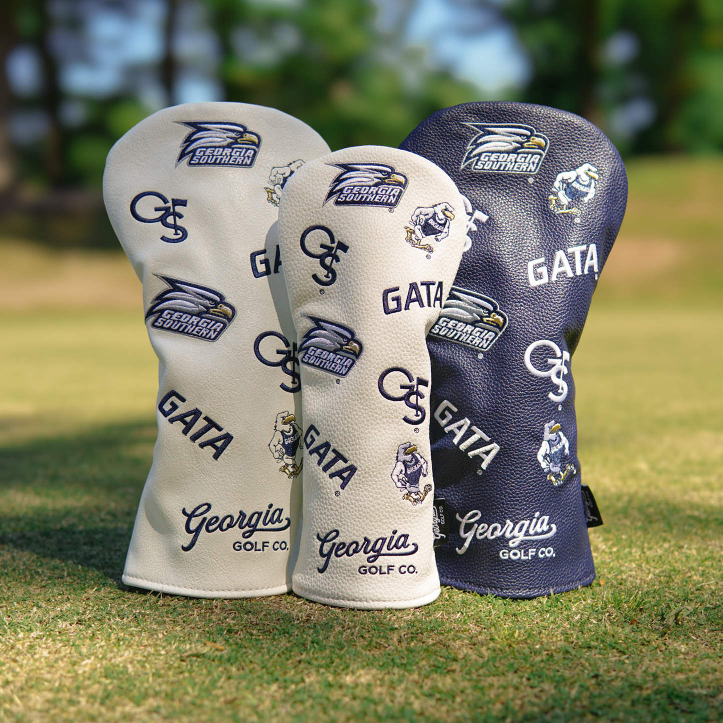 Georgia Golf Co. - Synthetic Leather Head Cover - Driver (NAVY)