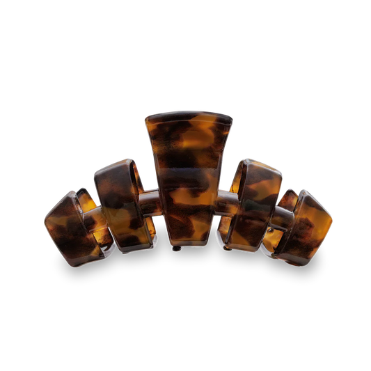 TELETIES - Medium Classic Hair Clip - Tortoise Shell