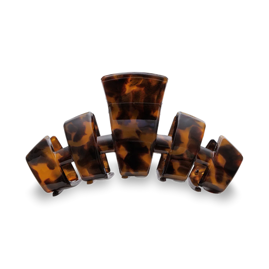 TELETIES - Large Classic Hair Clip - Tortoise Shell