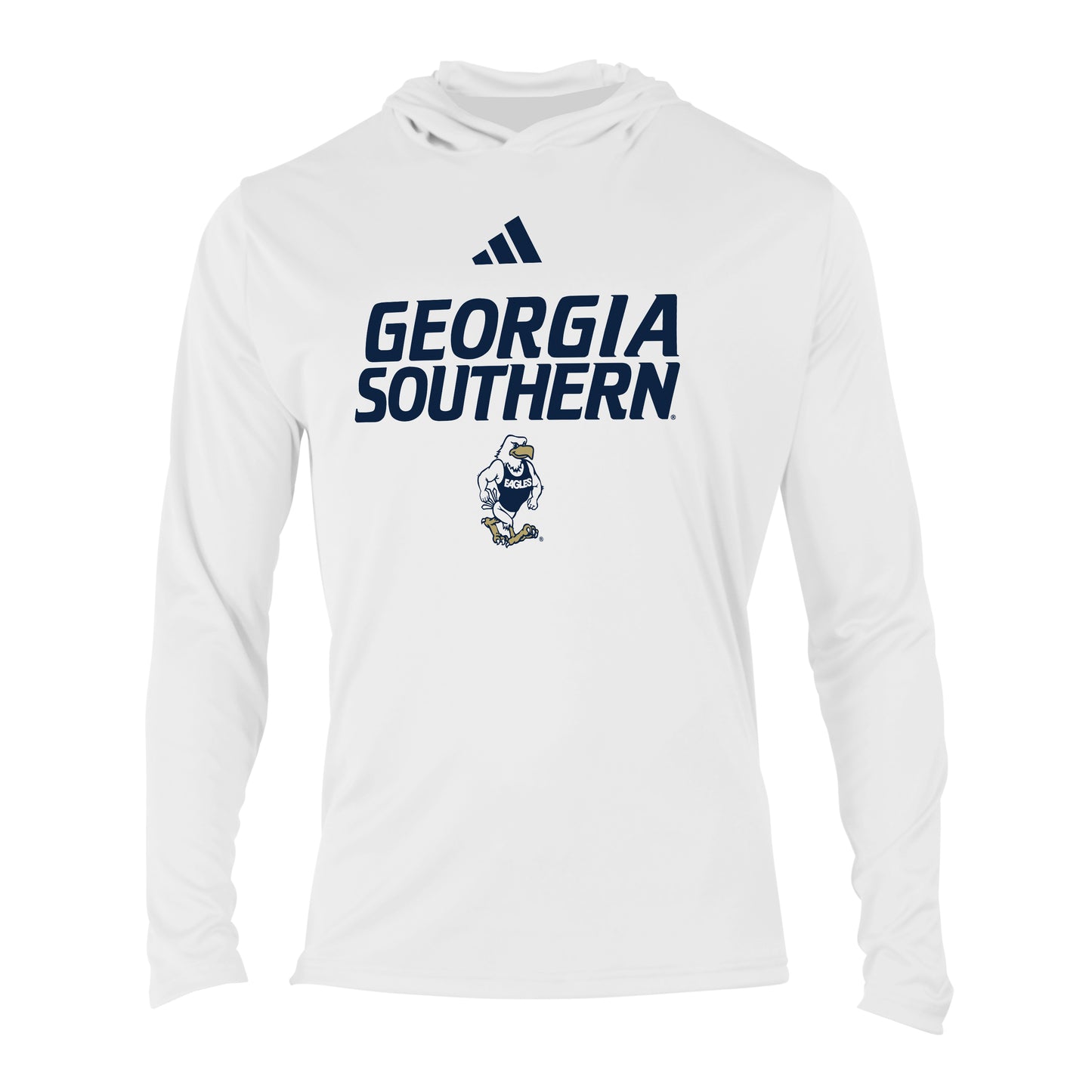 ADIDAS - CREATOR Hoodie Long Sleeve Tee - Bi Line Strutter - WHITE