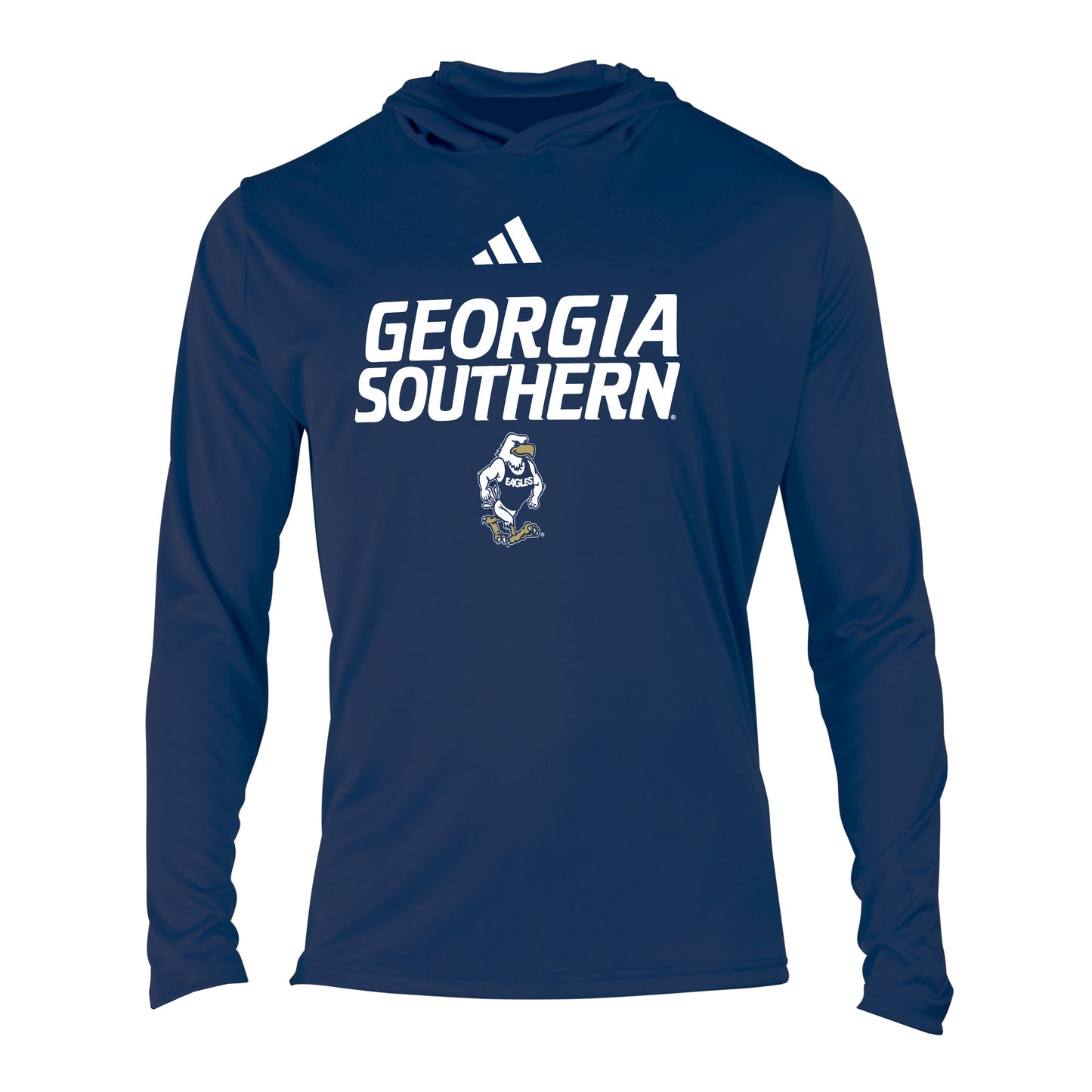 ADIDAS- CREATOR Hoodie Long Sleeve Tee - Bi Line Strutter - NAVY
