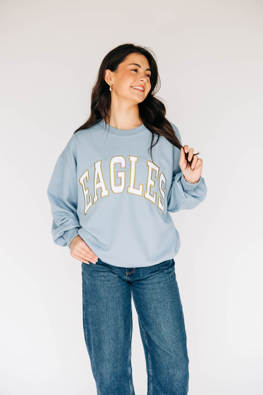 SCARLET & GOLD - Mallory Applique Crew