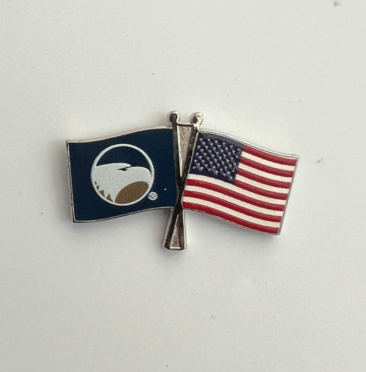 LAPEL PIN - FLAGS Academic/American