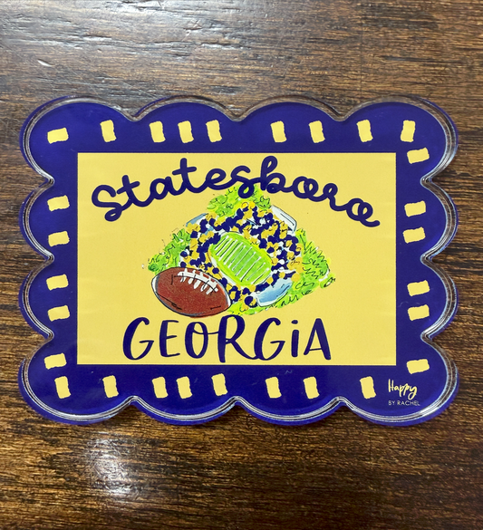 Statesboro Stadium Acrylic Magnet by Happy By Rachel