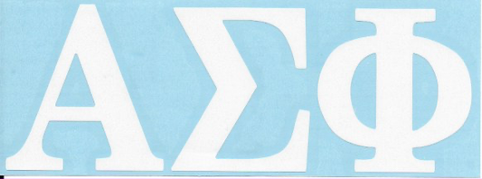 GREEK LIFE FRATERNITY STICKERS - 2" Decal Sticker
