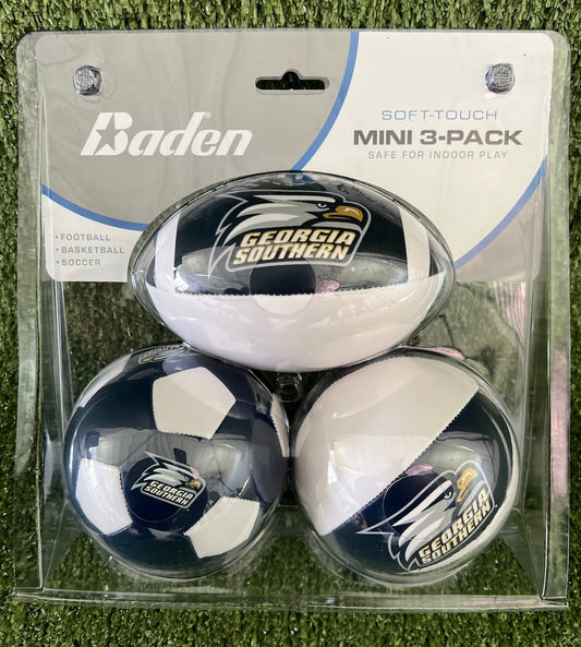 Soft Touch Mini Three Pack - Officially Licensed - 4" Size