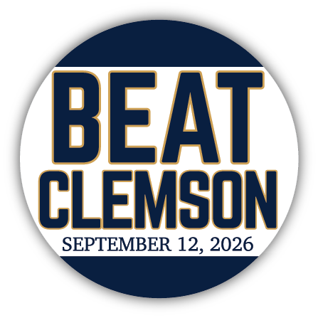 Beat CLEMSON Button Pin