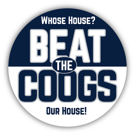 Beat THE COOGS Button Pin