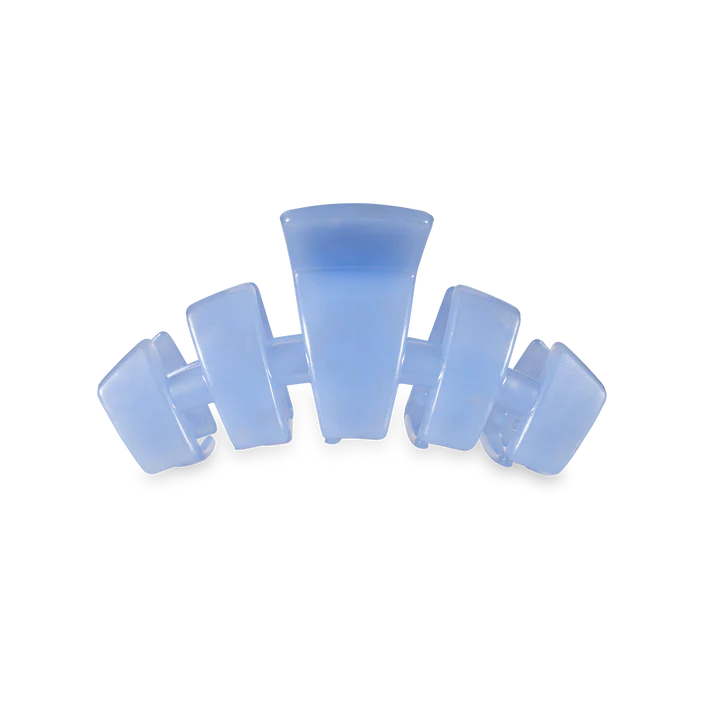TELETIES - Small Classic Hair Clip - Blue Lagoon