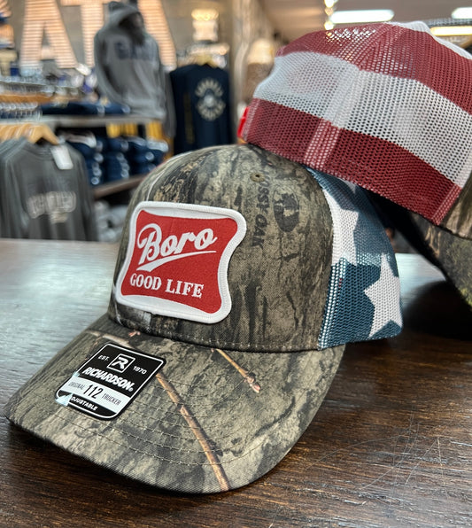Richardson 112 - Boro Good Life Patch Mossy Oak DNA Stars and Stripes