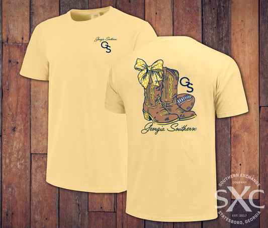 YOUTH Boots, Ball & Bow - Butter Comfort Colors