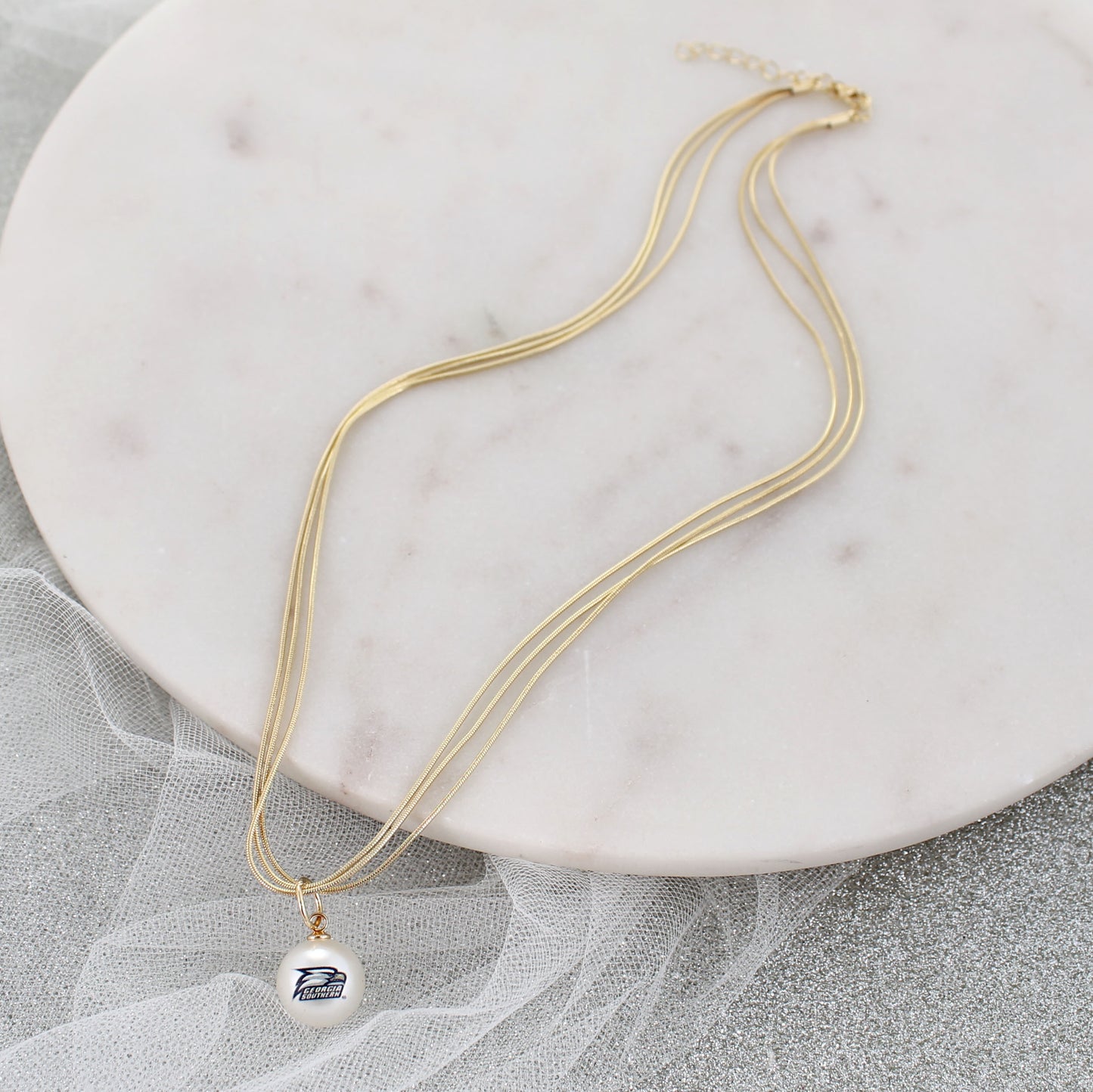 Gold Pearl Necklace