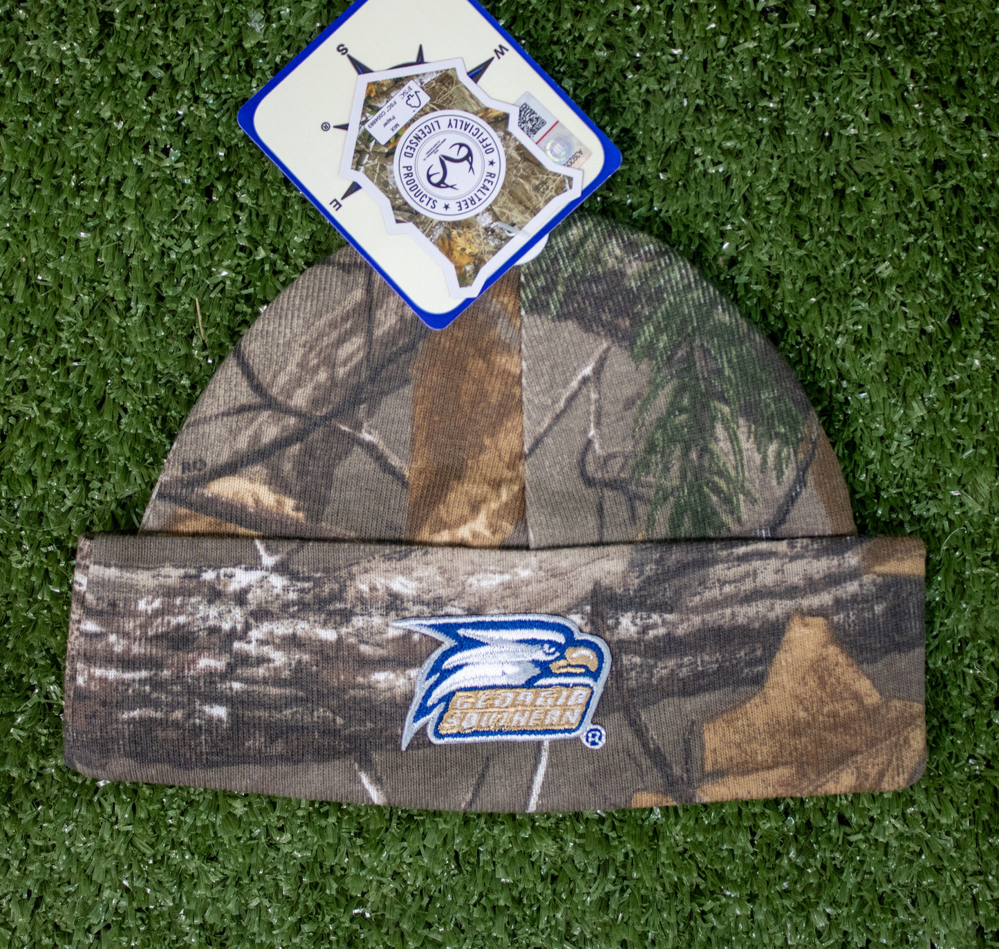 Newborn CAMO Stripe Knit Cap