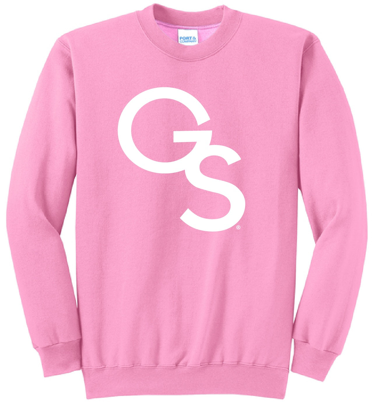 Candy Pink Crew Sweatshirt - Interlocking GS