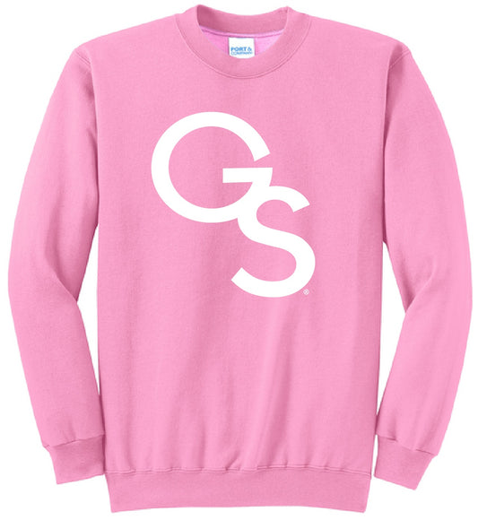 Candy Pink Crew Sweatshirt - Interlocking GS