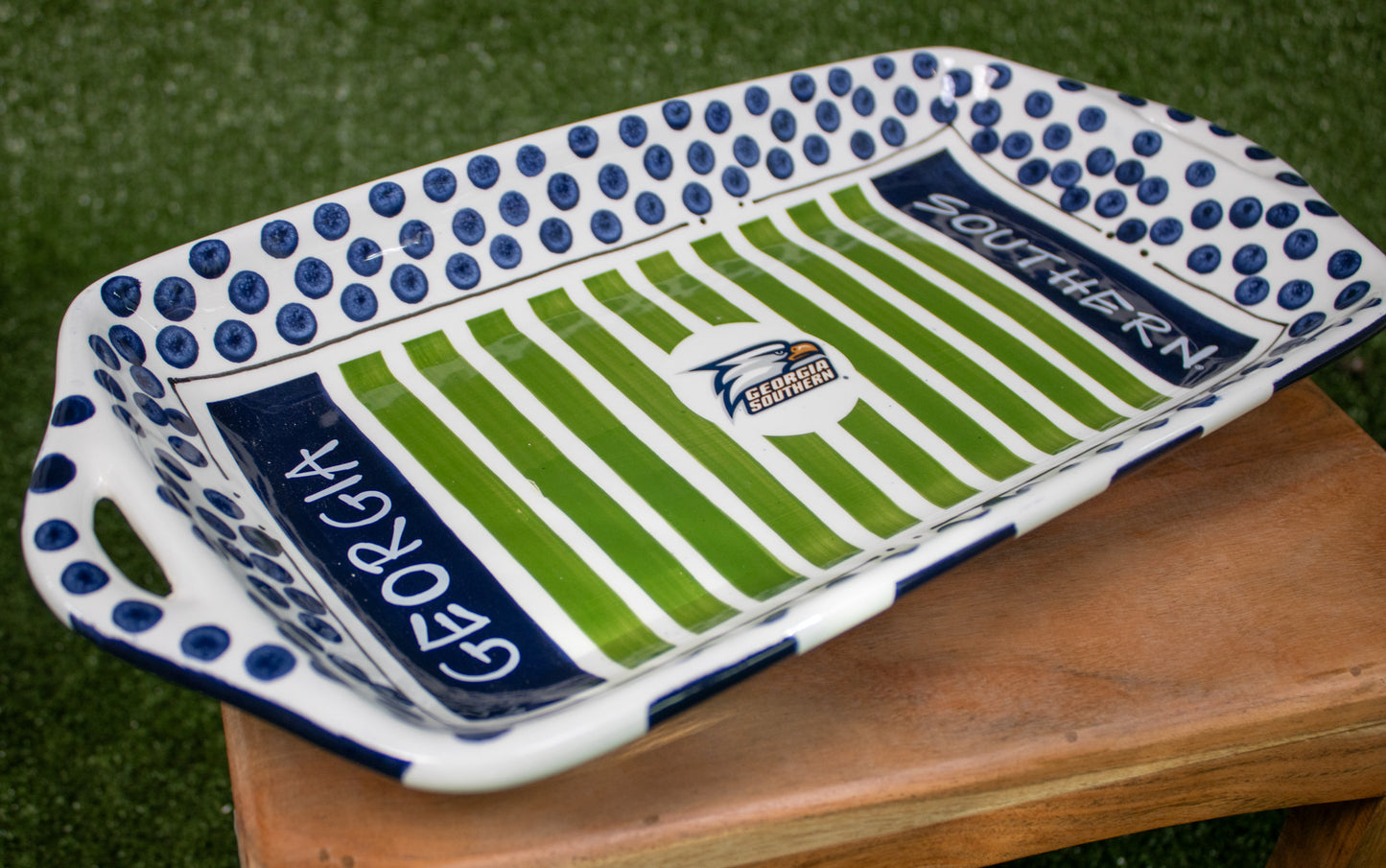 Ceramic Stadium Tray - Magnolia Lane