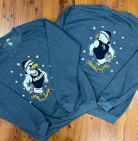 Christmas Strutting Eagle Sweatshirt