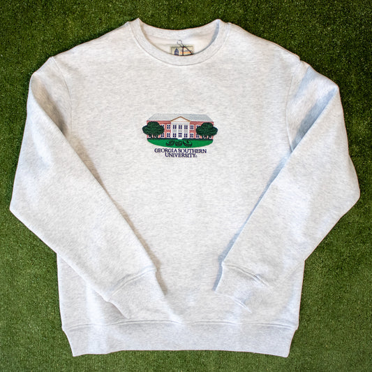 COLLEGE TRADITIONS - Sweetheart Circle Crew Sweatshirt - HEATHER GREY