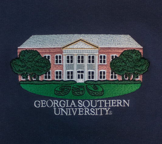 COLLEGE TRADITIONS - Sweetheart Circle Crew Sweatshirt - NAVY