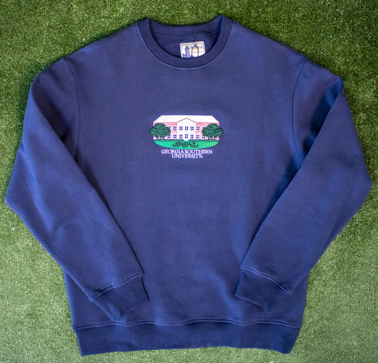 COLLEGE TRADITIONS - Sweetheart Circle Crew Sweatshirt - NAVY