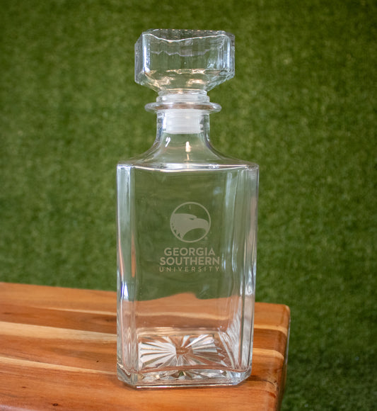 LOGO BRANDS Crystal Etched Decanter - 23oz