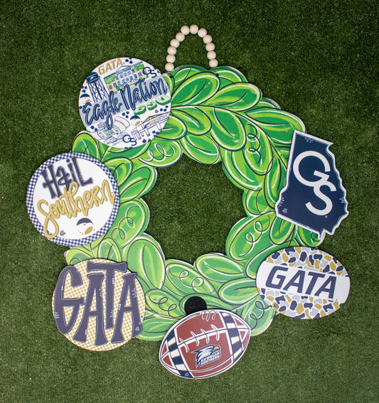 Door Hanger Wreath by DK Designs