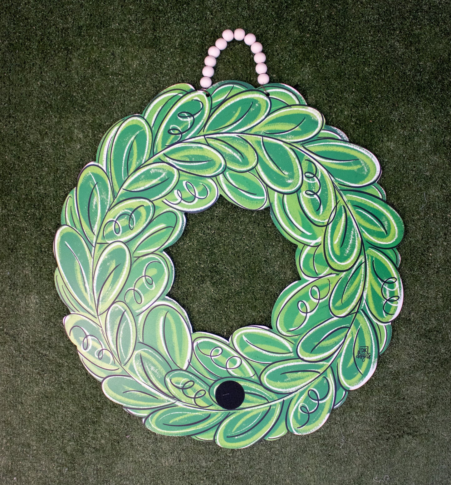 Door Hanger Wreath by DK Designs