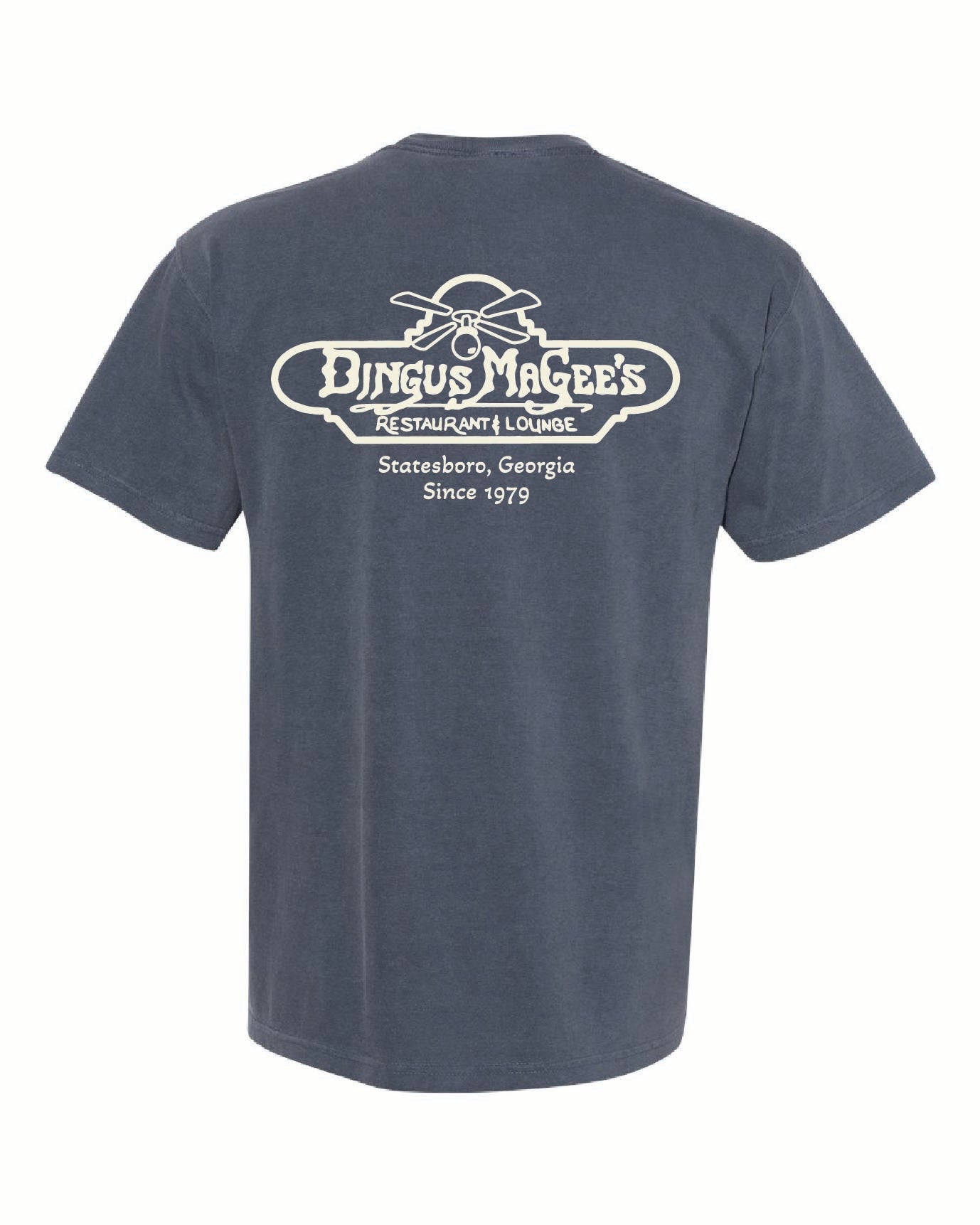 Dingus MaGees - Comfort Colors Pocket Tee - DENIM