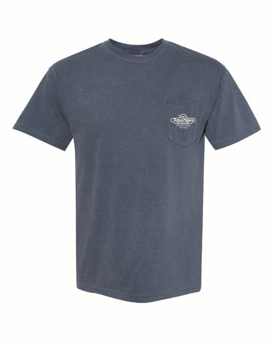 Dingus MaGees - Comfort Colors Pocket Tee - DENIM