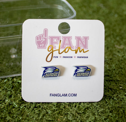 Athletic Eagle Mini UV Print Stud Earrings by Fan Glam