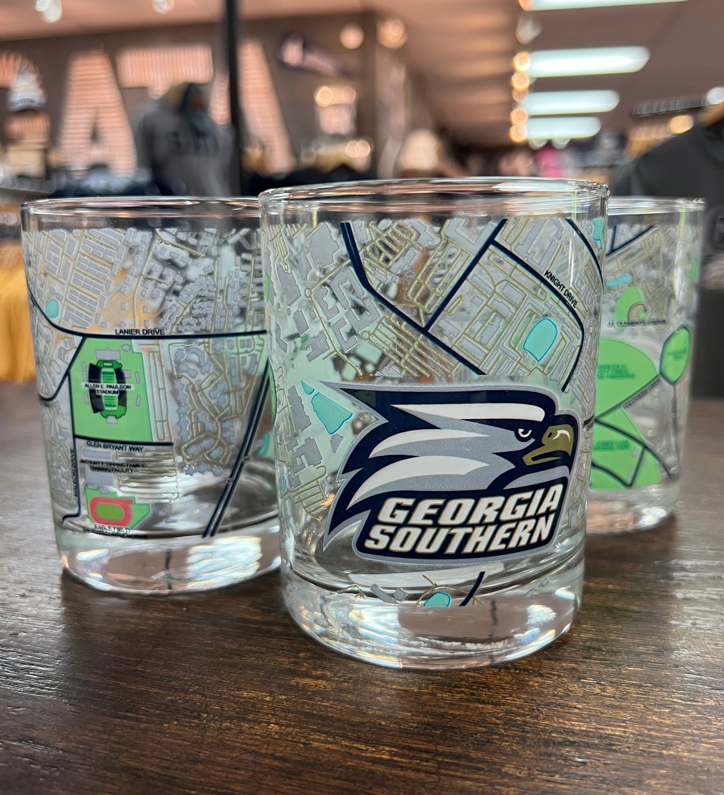 Campus Map - 14oz Rocks Glass