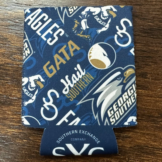 NEOPRENE CAN KOOZIE - Repeat Logo Pattern
