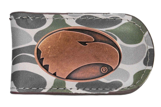 Magnetic Money Clip - Old School Camo Leather