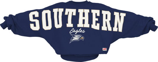 Pressbox BMOC (Big Man On Campus) - One Size Oversize Applique Sweatshirt