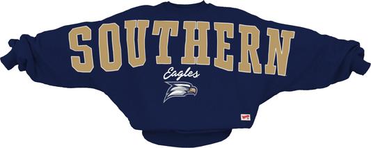 Pressbox BMOC (Big Man On Campus) - One Size Oversize Applique Sweatshirt
