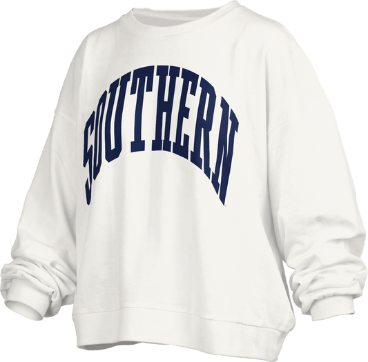 Pressbox - SOUTHERN Janise Blouse Sleeve Sweatshirt - White