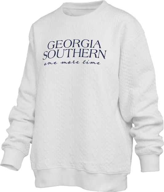 Pressbox - Champagne Brandenburg Chunky Pattern Sweatshirt