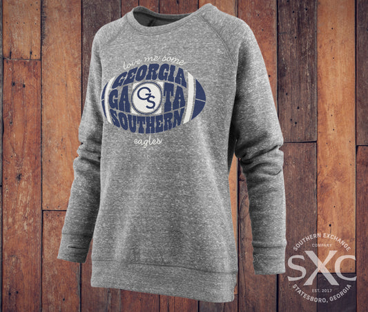 *SALE* Pressbox GATA Football Knobi Crew Sweatshirt - Heather Grey