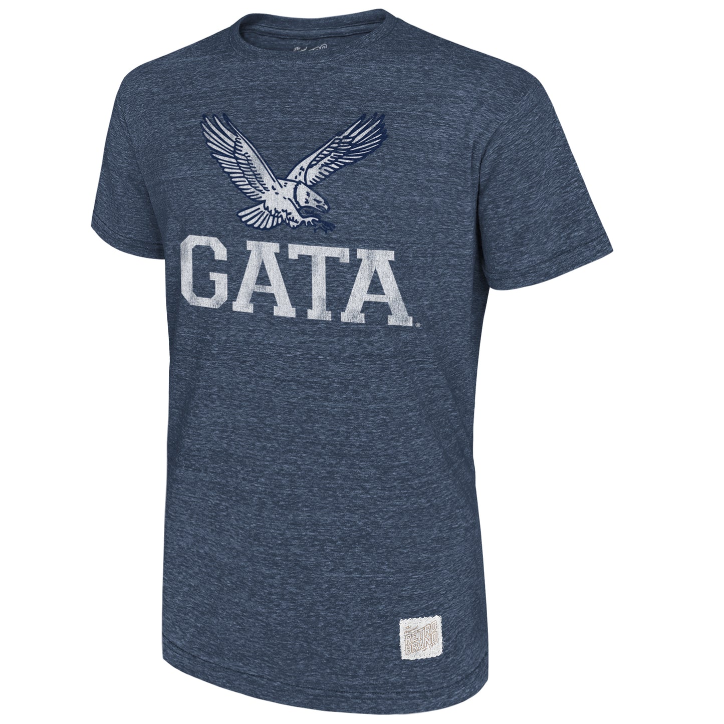 Retro Brand - Vintage Flying Eagle GATA Triblend Navy