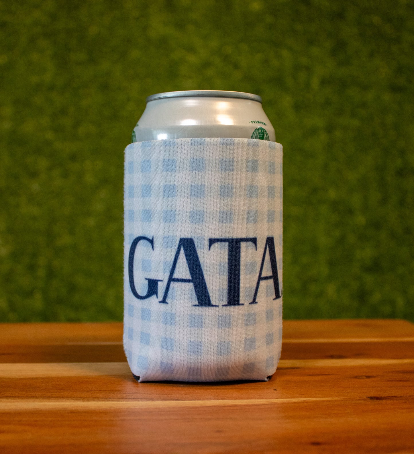 NEOPRENE CAN KOOZIE - GATA Gingham