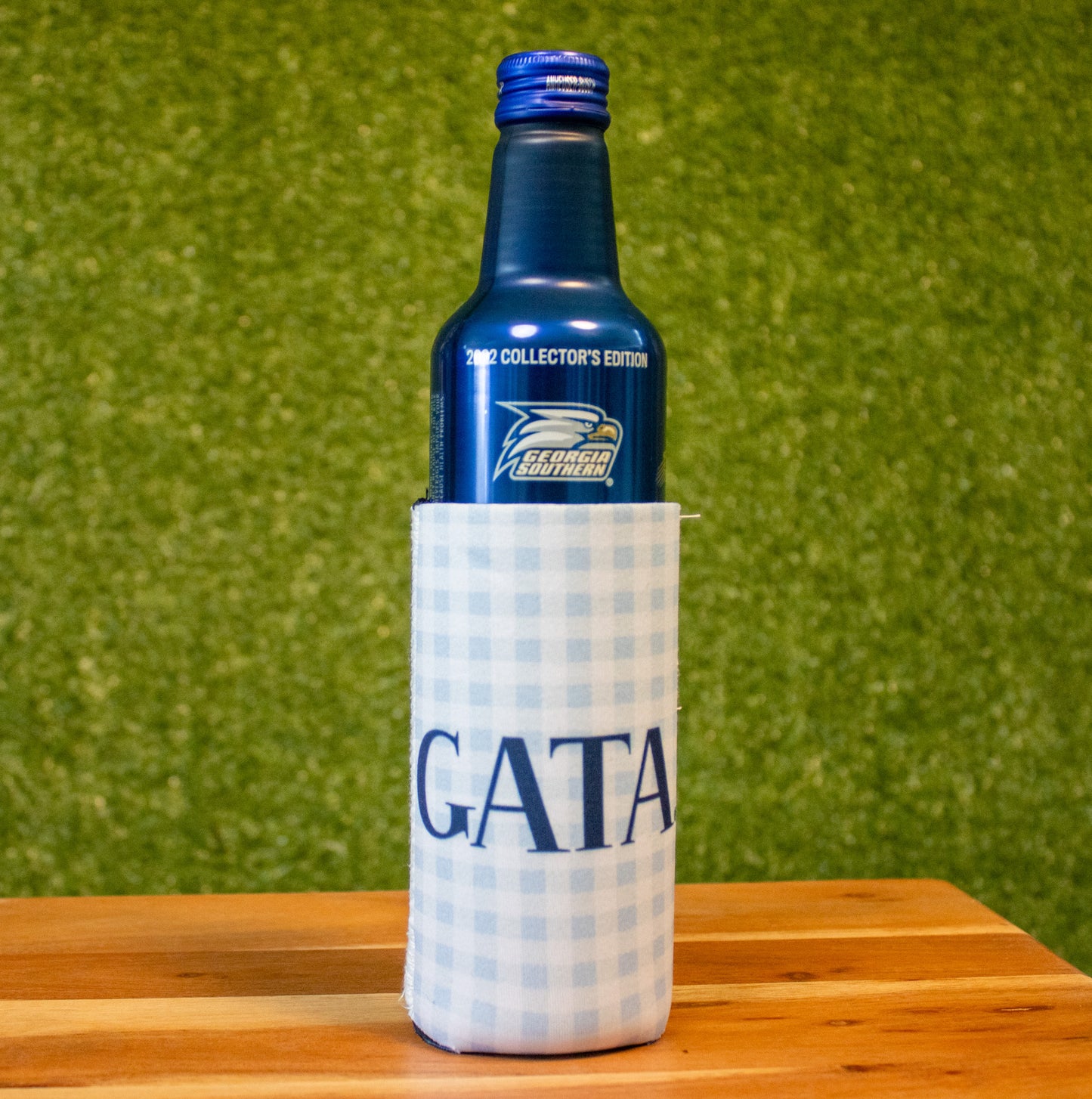 NEOPRENE SLIM CAN KOOZIE - GATA Gingham