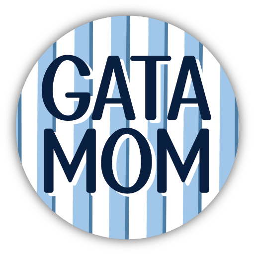GATA MOM Stripe Button Pin